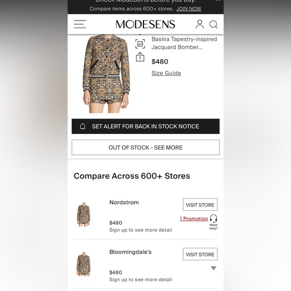 Maje - BASLIRA TAPESTRY-INSPIRED JACQUARD BOMBER JACKET - Picture 8 of 14